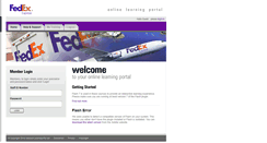 Desktop Screenshot of fedex.e3learning.com.au