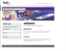 Tablet Screenshot of fedex.e3learning.com.au