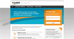 Desktop Screenshot of clubsnsw.e3learning.com.au